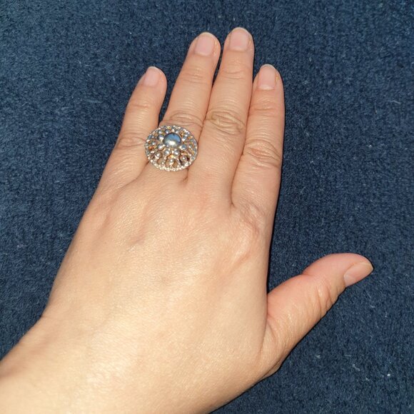 Vintage 1960s Atomic Burst Brutalist Ring by Alpo Kustaa Tammi, Finland - Picture 4 of 14